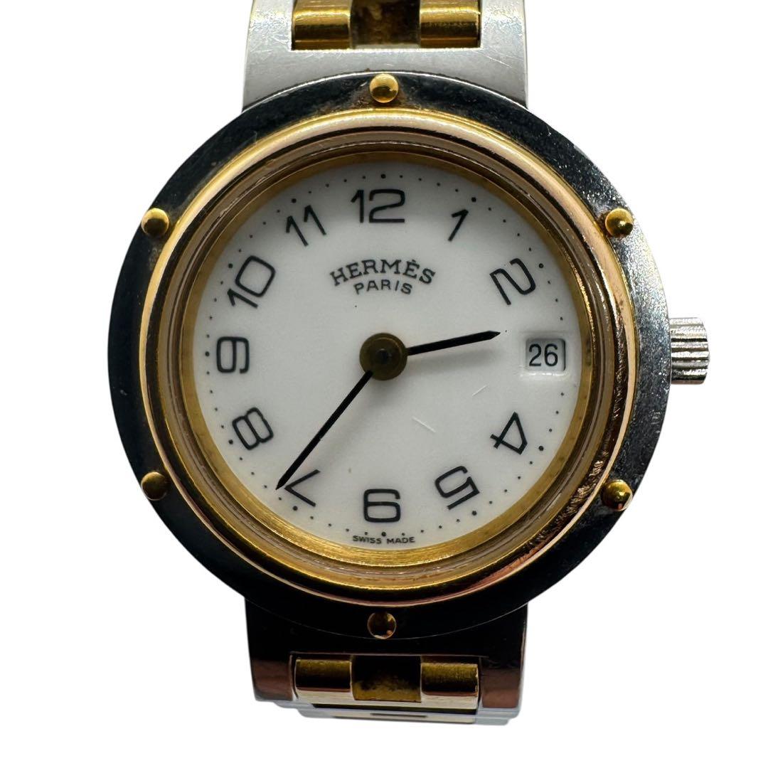 HERMES　エルメス　クリッパー　ゴールド　シルバー　レディース