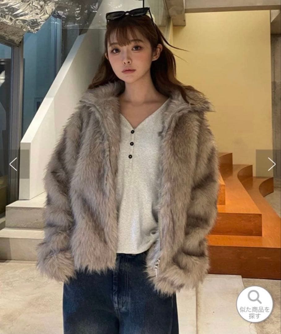 RAY CASSIN / レイカズン ダブルジップファーブルゾン　Sサイズ