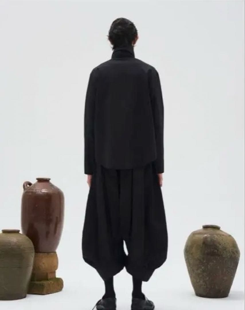 7440 37 1 ワイドパンツ カジュアルパンツ バルーンパンツ 9分丈パンツ