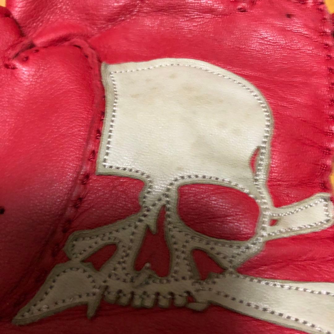 ROENロエンフィンガーレスレザーグローブ赤