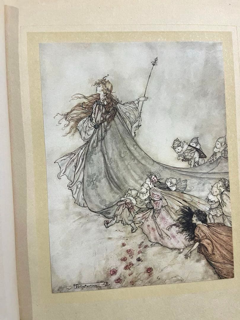 No.305アンティーク洋書 古書　アーサー·ラッカム　真夏の夜の夢　妖精