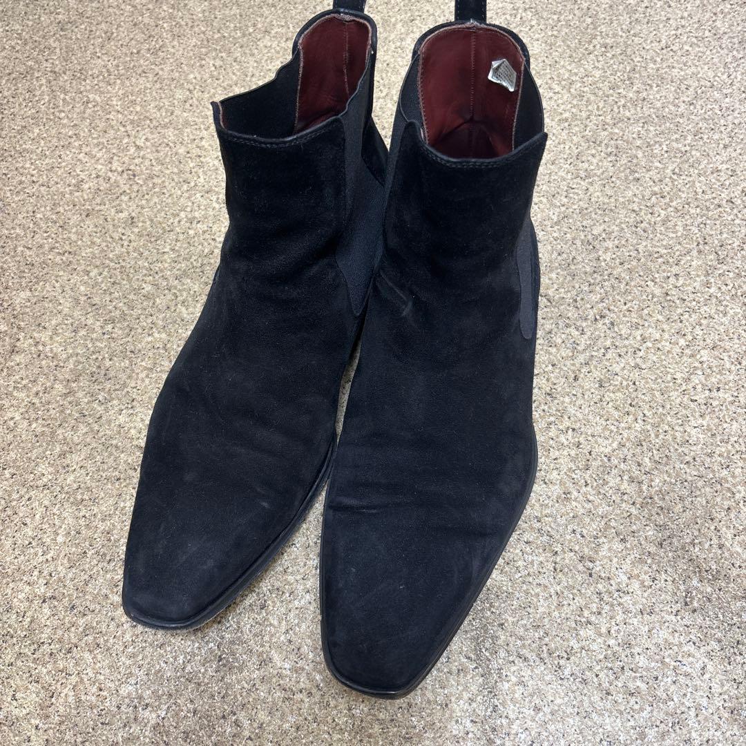 ひ*で様 マグナーニ　40 メンズ　黒 スエード サイドゴアブーツ