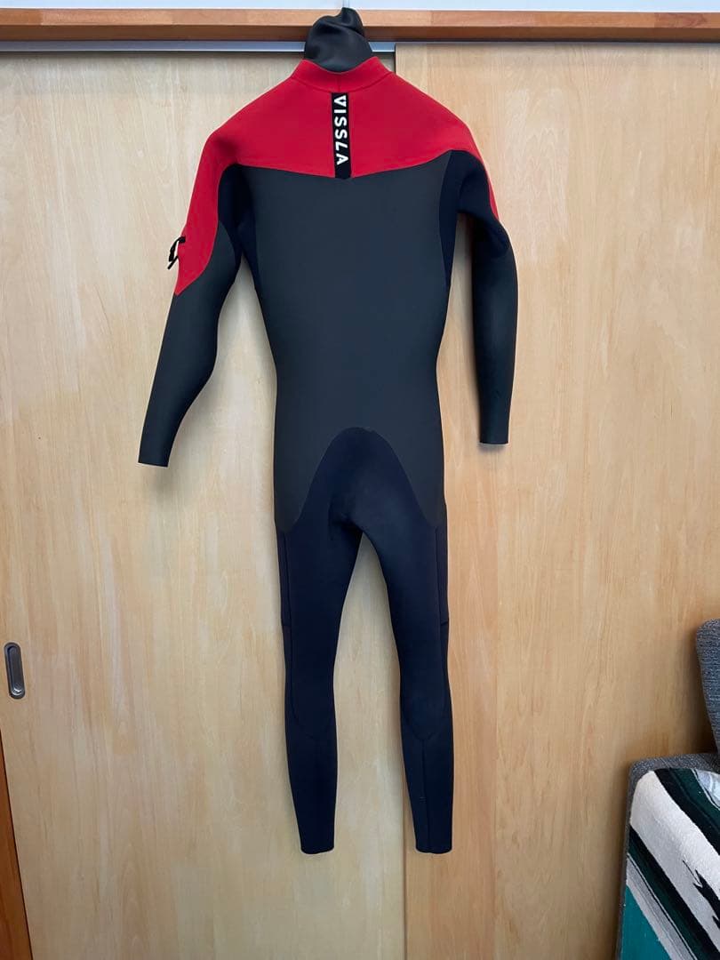 VISSLA ウェットスーツ レッド ブラック
