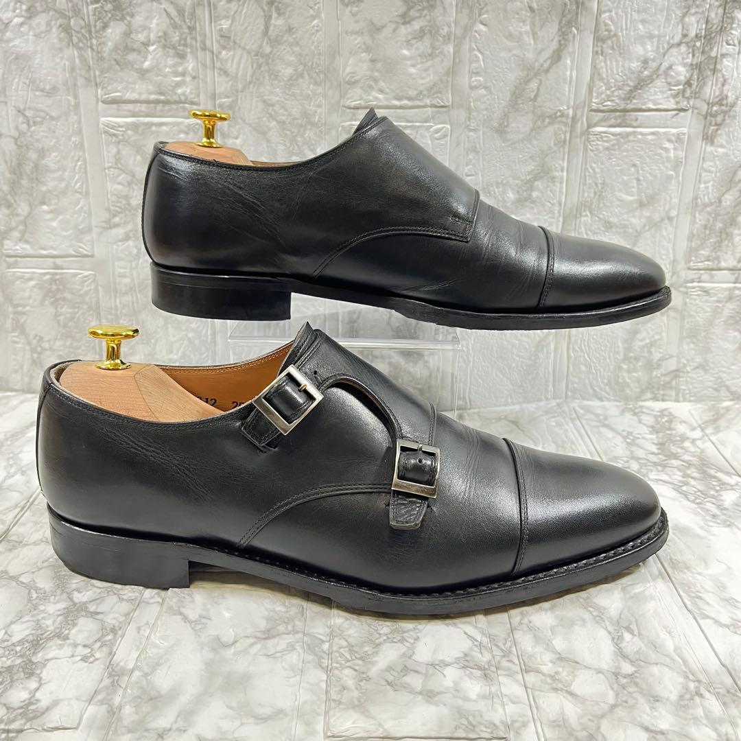 【美品】SCOTCH GRAIN ダブルモンク R1812 ブラック　25㎝