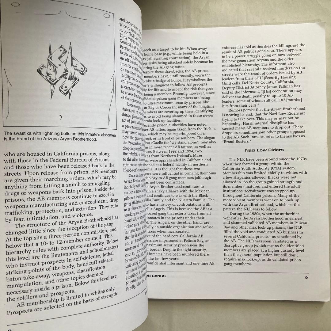 Gangs and Their Tattoos タトゥー　アメリカ刺青　匿名配送