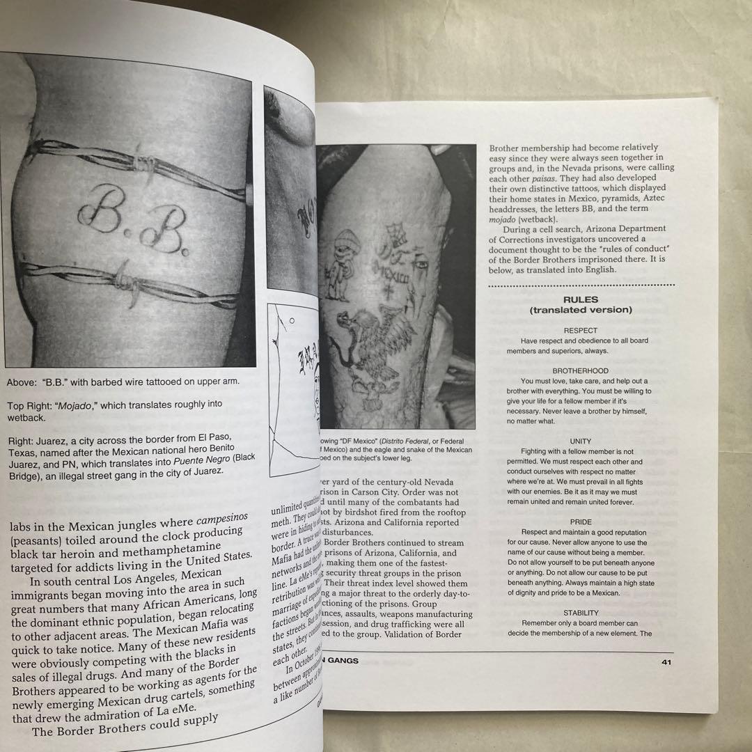 Gangs and Their Tattoos タトゥー　アメリカ刺青　匿名配送