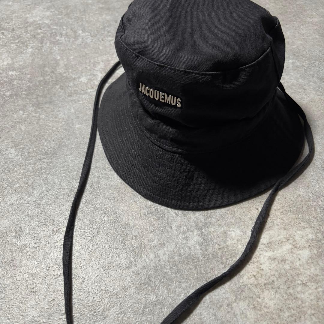 極美品 JACQUEMUS ジャックムス サファリハット ブラック フェス