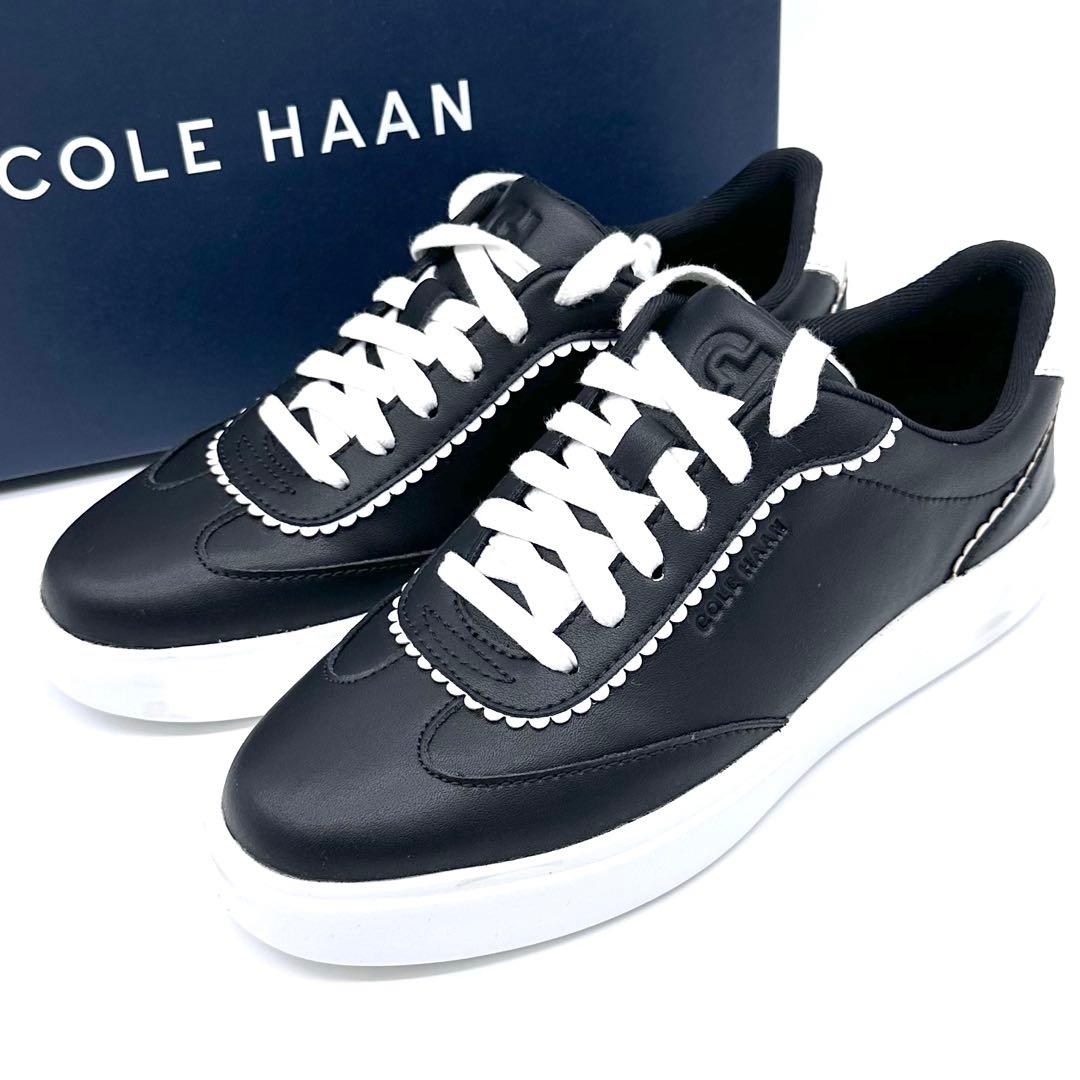 未使用✨コールハーン グランド クロスコート アロウ スニーカー 黒 23cm
