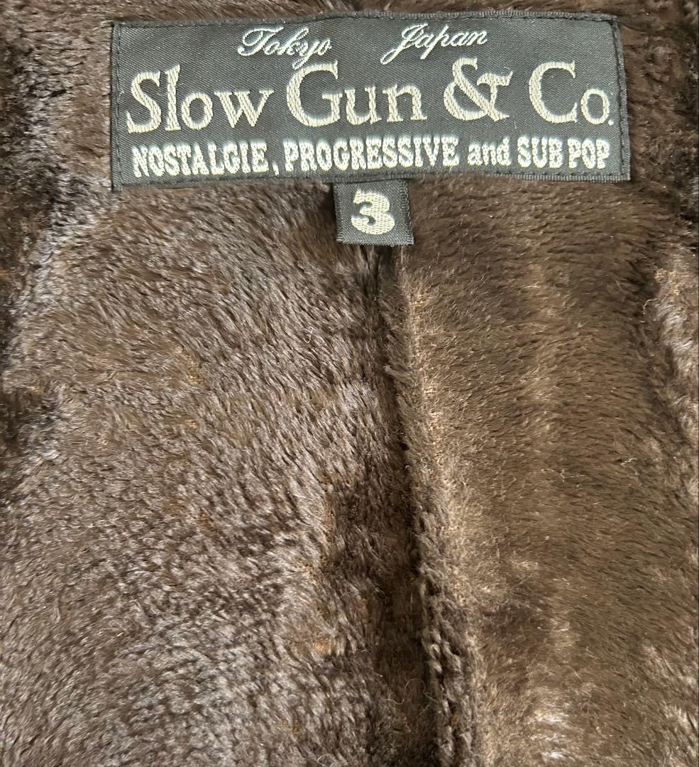 【スロウガン】SLOW&GUNレザースタジャン　サイズ3キムタク