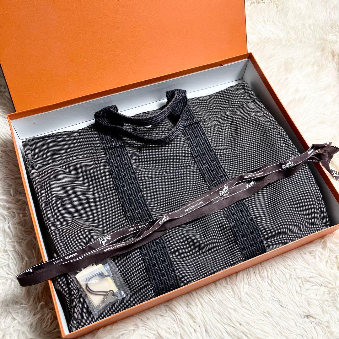 HERMS エルメス トート キャンバス エールライン