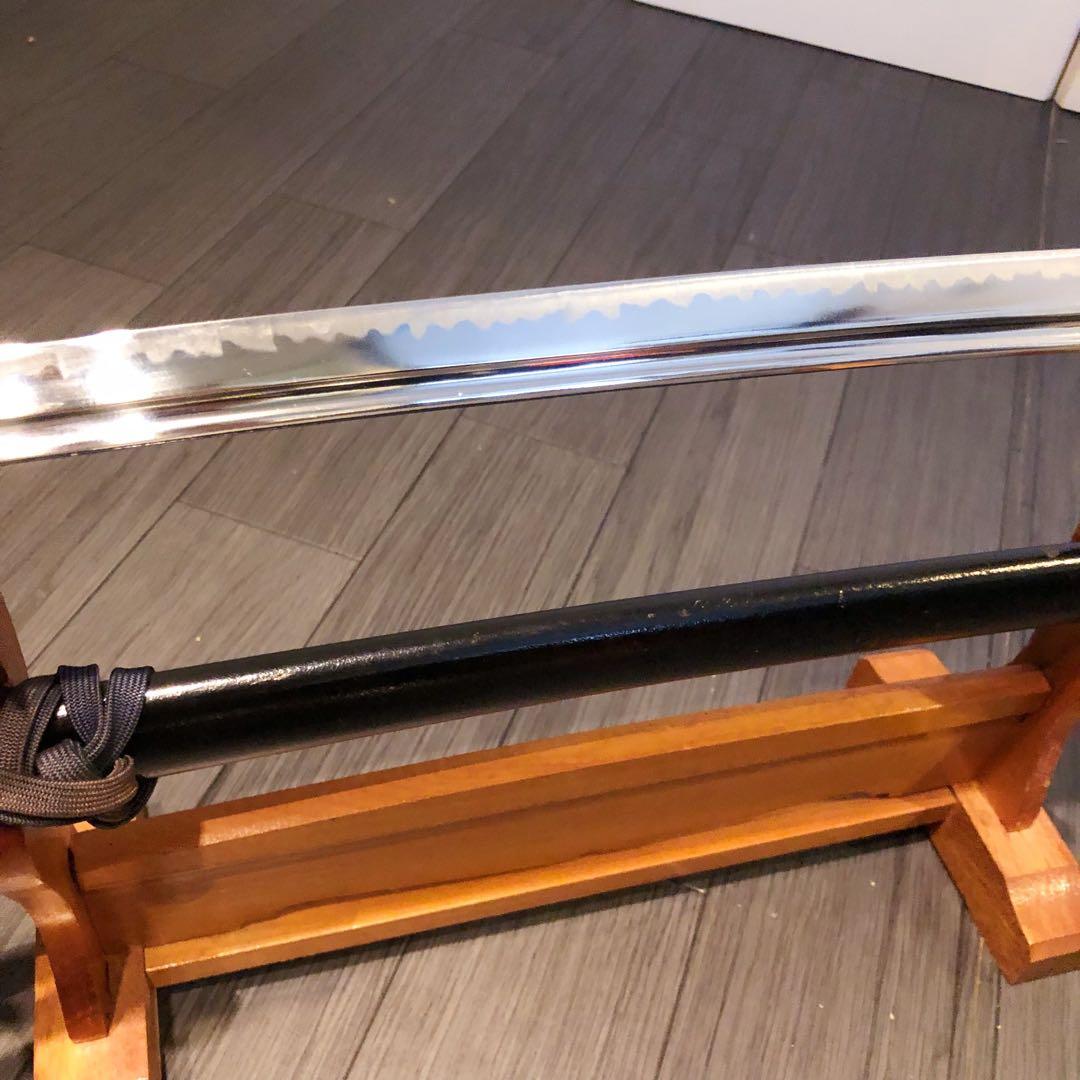 高級模造刀　高級居合刀　樋入り刀身　優波紋　亜合金刀身　居合刀