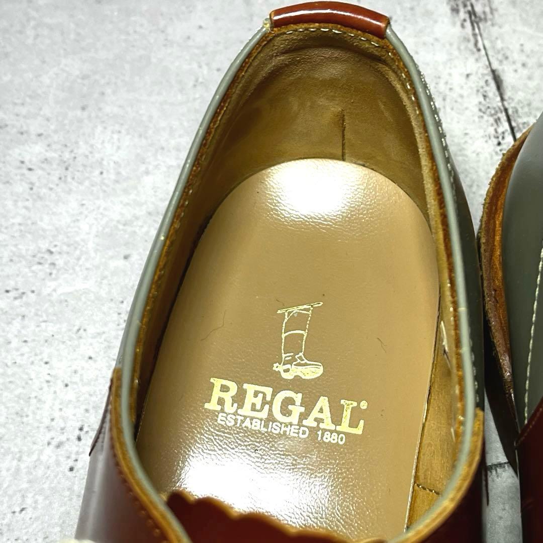 美品【リーガル】サドルシューズ 2051オックスフォードバイカラー♡ブラウン25