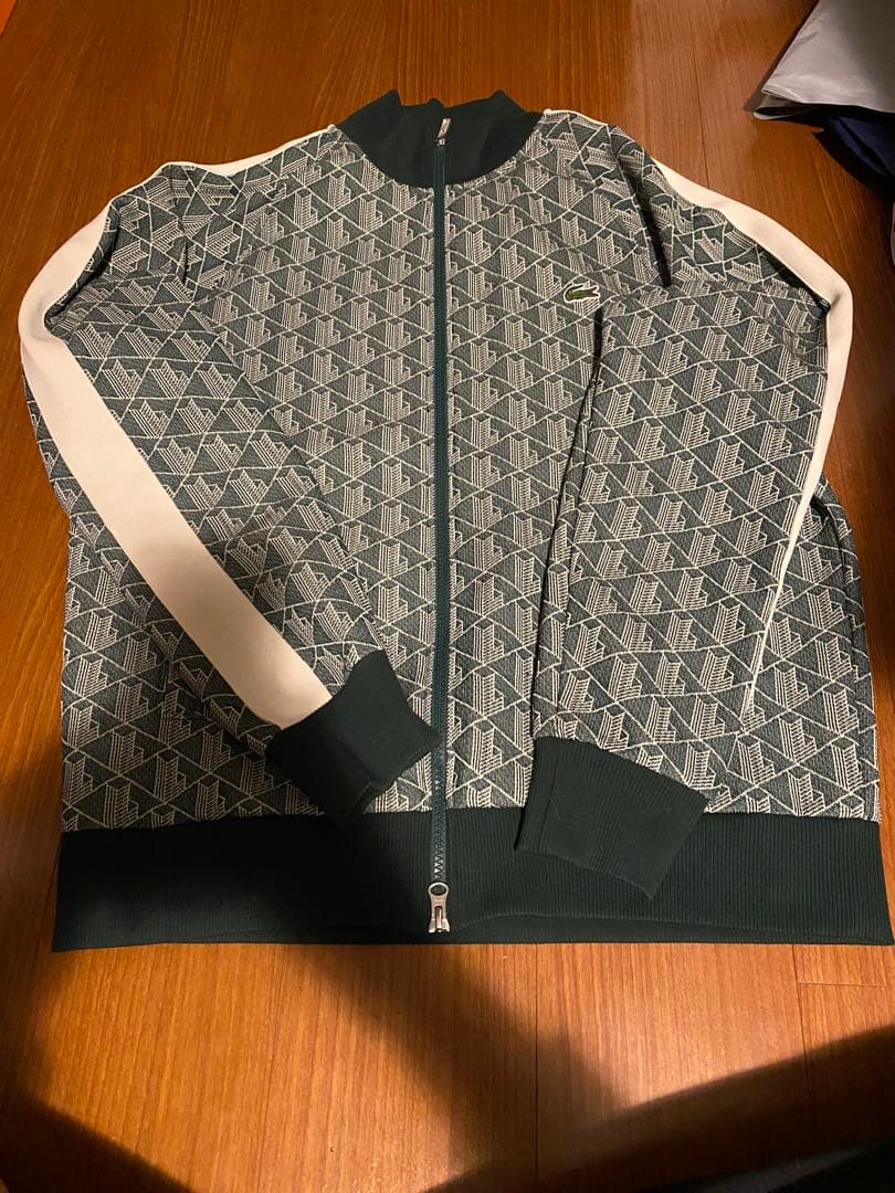 【状態良好】LACOSTE ジップアップジャージ US L