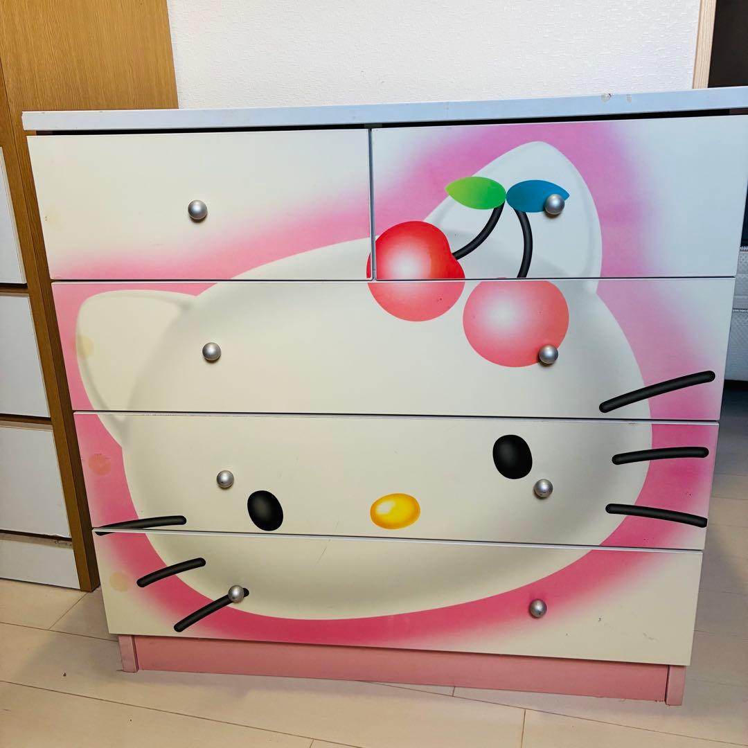キティちゃん　タンス　レトロ　木製.