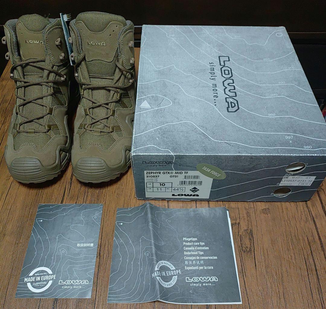 新品 Lowa Zephyr GTX MID TF CoyoteOP UK10