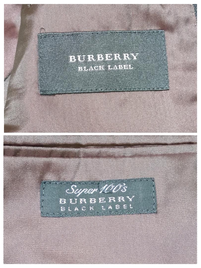 極美品✨バーバリーブラックレーベル セットアップ Super 100's 40L