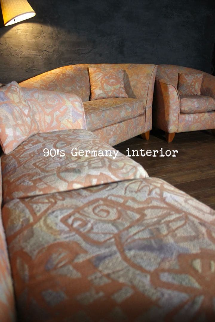 首都圏送無料〜処分セール　90’s バンヌソファ 3台セット　当時価格45万円