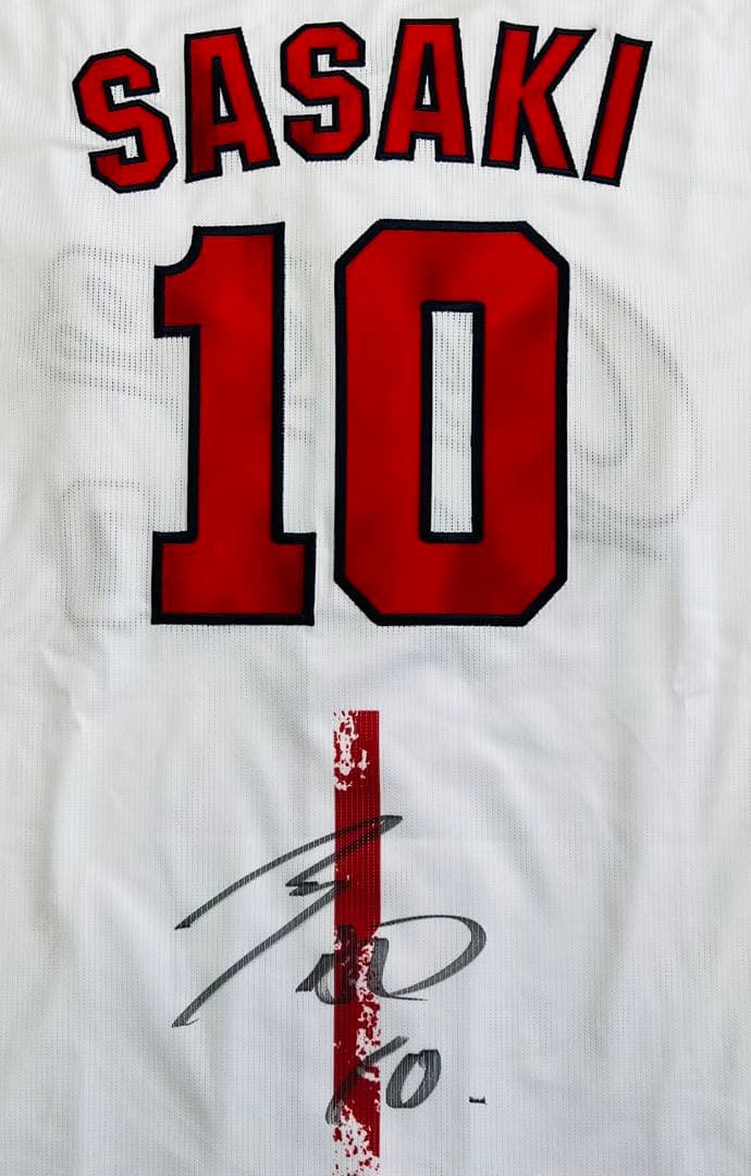 広島東洋カープ 佐々木泰選手♯10 直筆サイン入り ハイクオリティユニフォーム