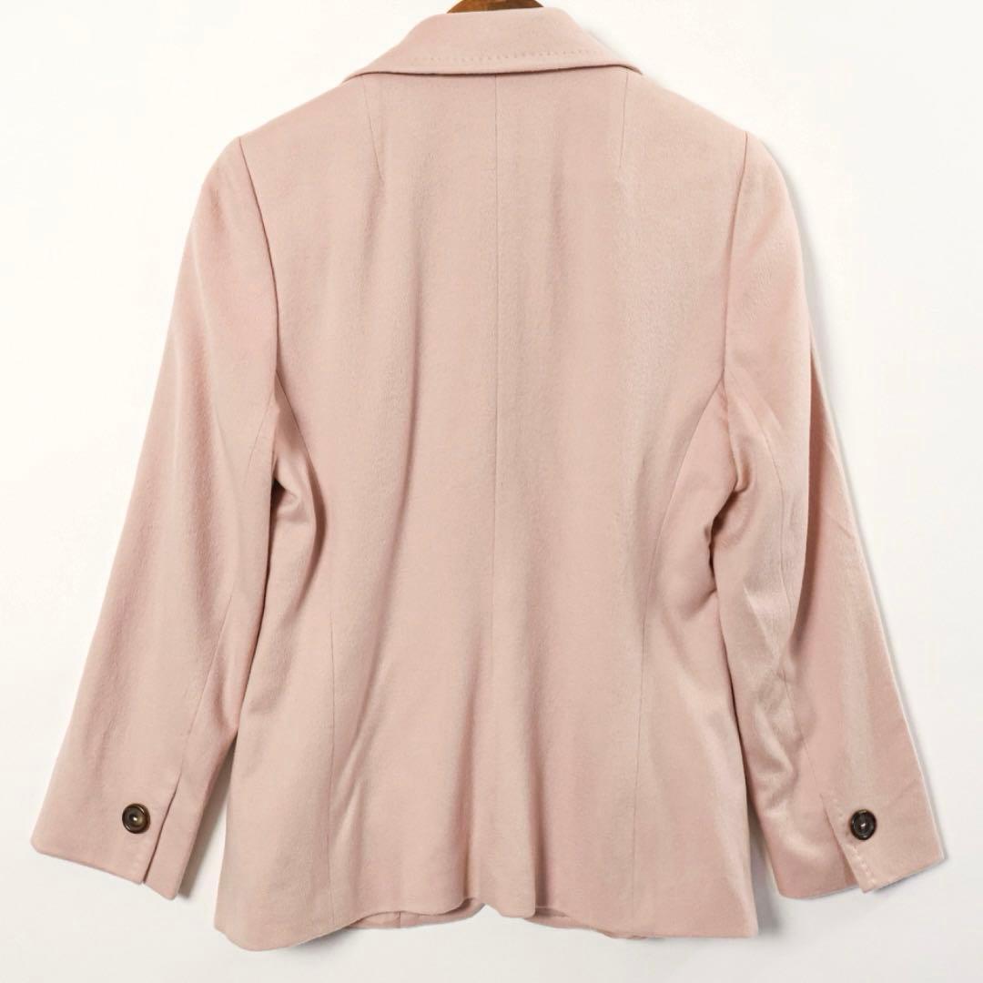 H4514◾️アクリス　３釦ジャケット　カシミア100％　極上の肌触り！