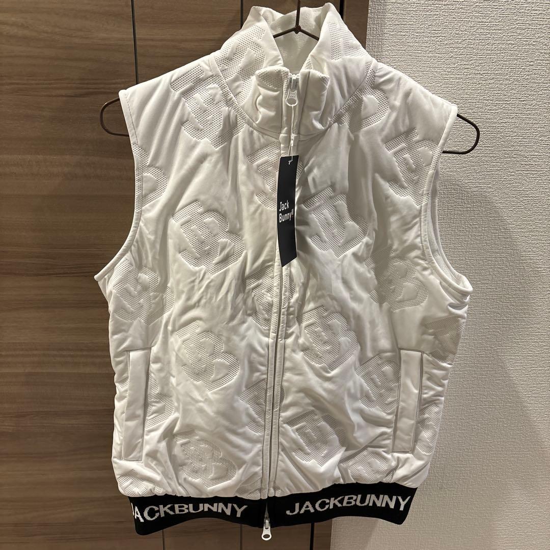 JACK BUNNY レディース ベスト ホワイト サイズS