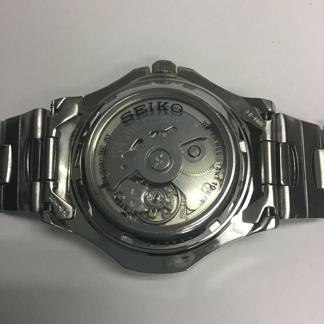 ❣️SEIKO セイコー❣️5 SPORTS 自動巻き　シースルーバック腕時計23石