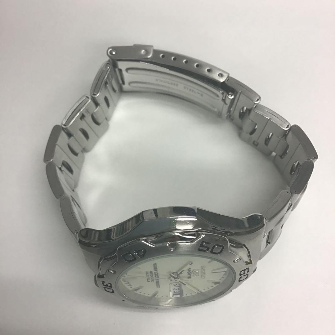 ❣️SEIKO セイコー❣️5 SPORTS 自動巻き　シースルーバック腕時計23石