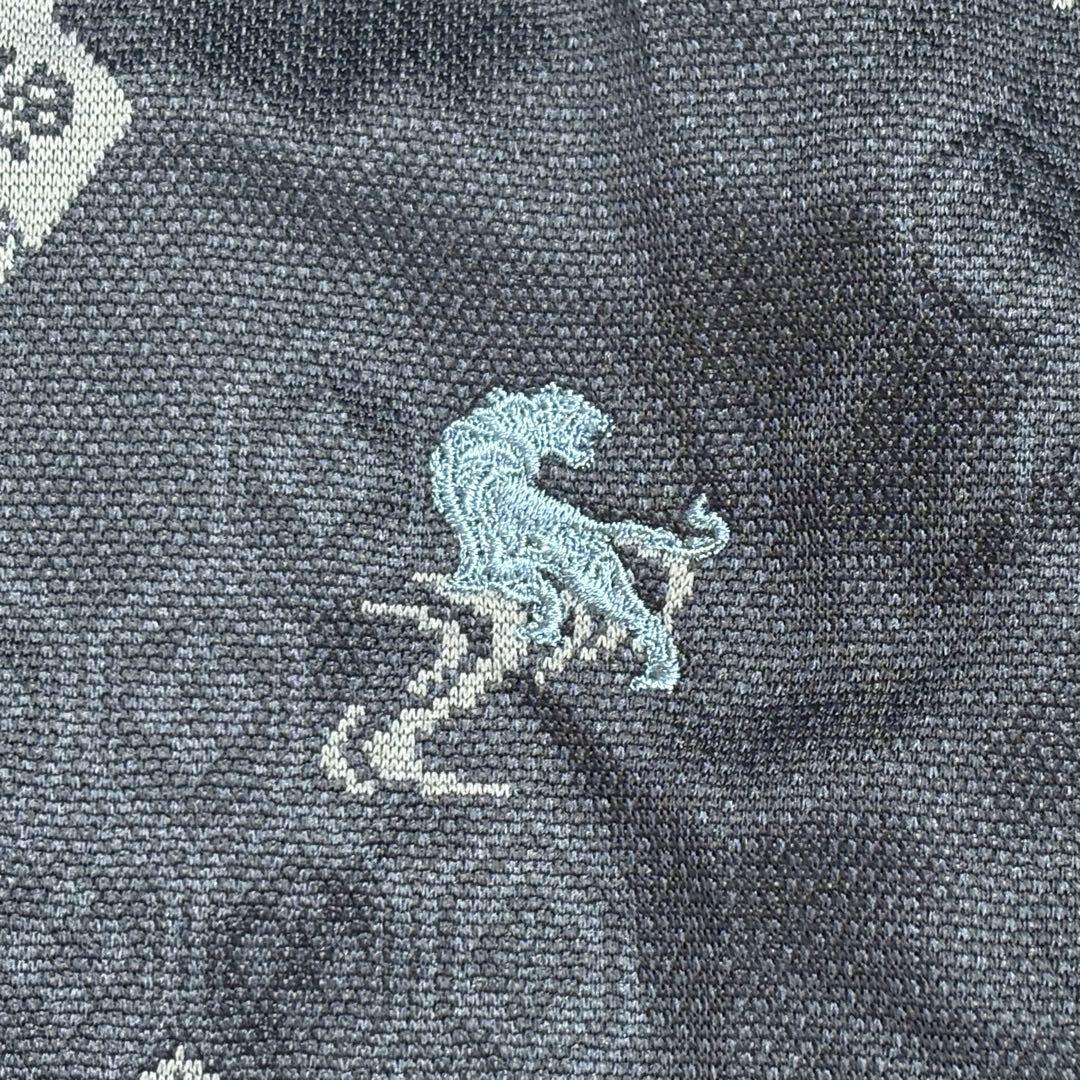 未使用✨オニツカタイガー 和柄トラックトップ L ジャージ 刺繍ロゴ ネイビー