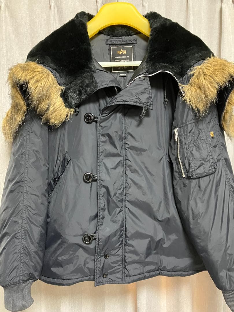ALPHA アルファ N-2B フライトジャケット XL ブラック
