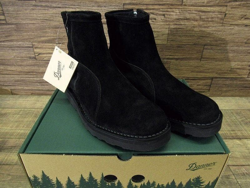 廃盤 新品 ダナー スエードレザー サイドジップ ワーク ブーツ 黒 27.0①