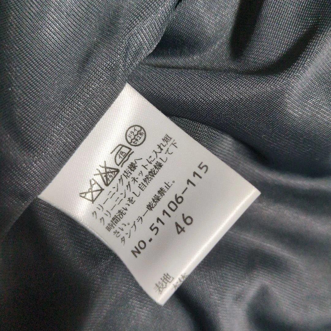 美品　ローズティアラ　大きいサイズ　フリルカラー　ツイードジャケット　黒　46