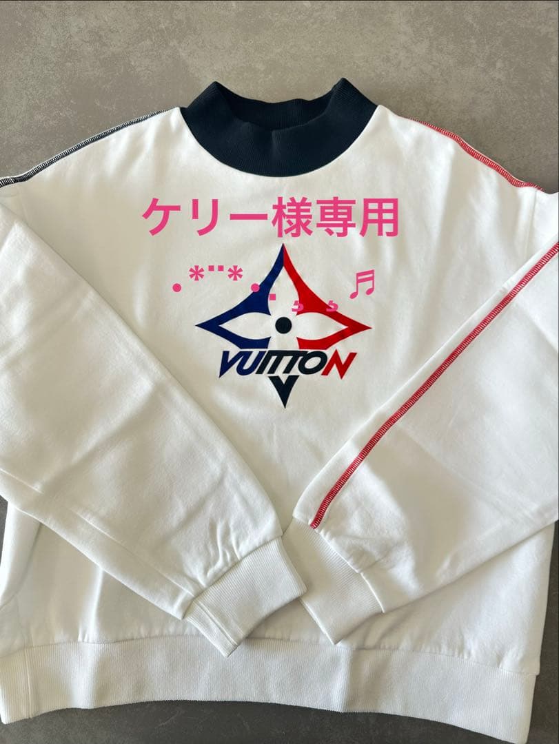 ルイヴィトン VUITON ロゴ クルーネック スウェット トリコロール