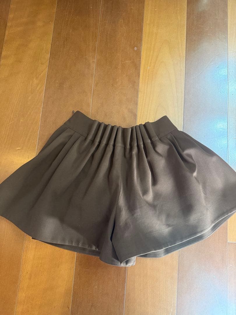 パンツ clane LOW WAIST TUCK SHORT PANTS