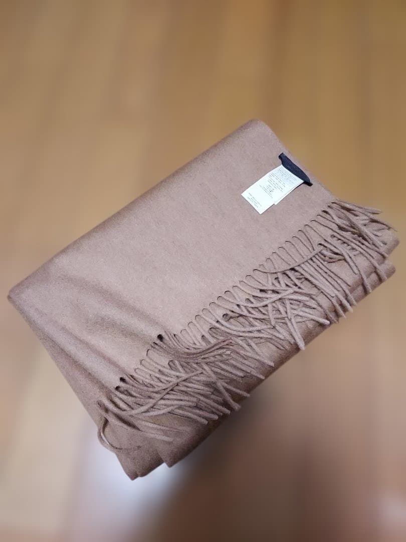 MARINA RINALDI マリナ リナルディ キャメル100％ 大判ストール