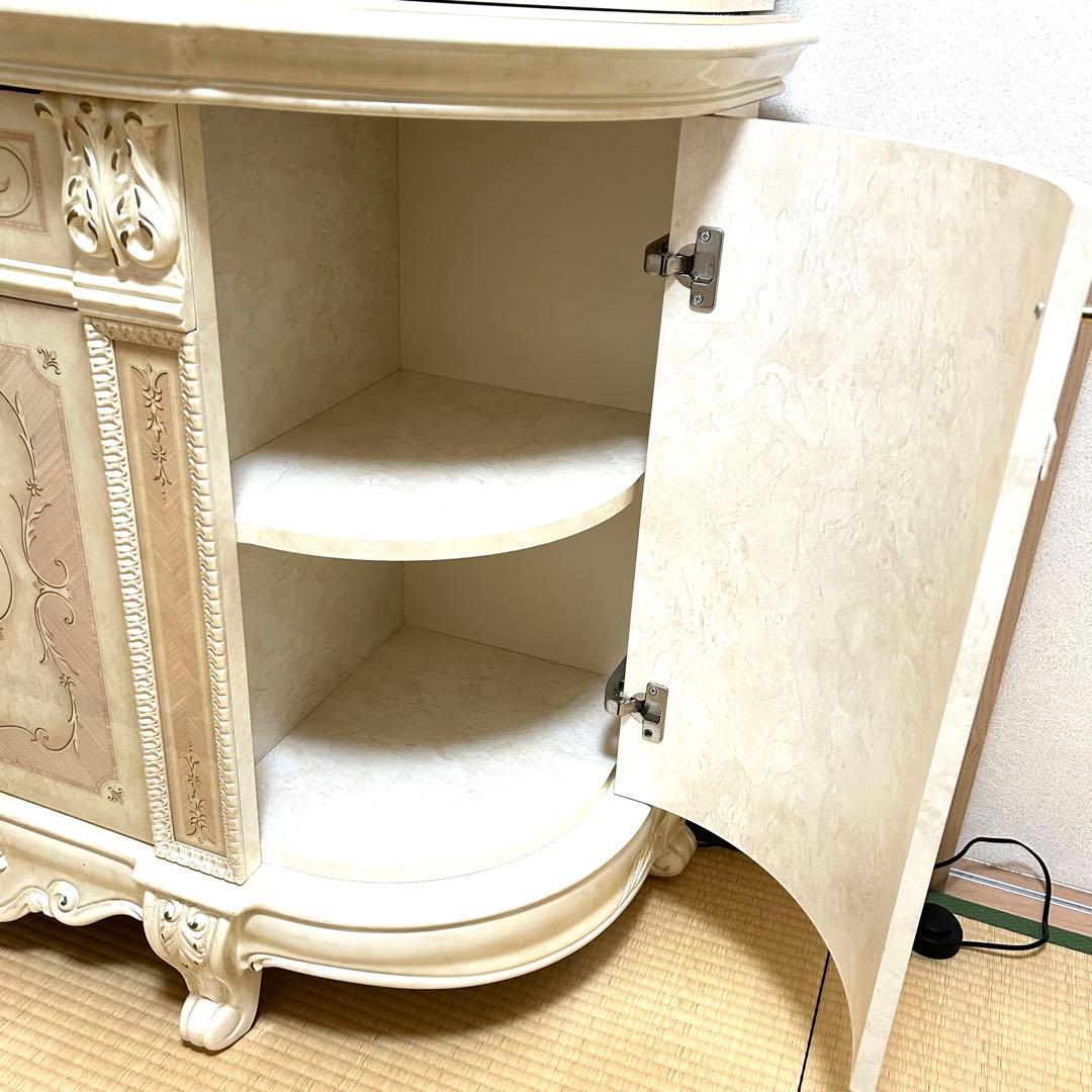 美品✨サルタレッリ　ヴェルサイユ　棚　アンティーク　照明　猫脚　ガラス　高級