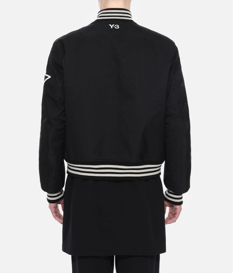 Y-3 スタジャン ボンバージャケット　ブラック Lサイズ
