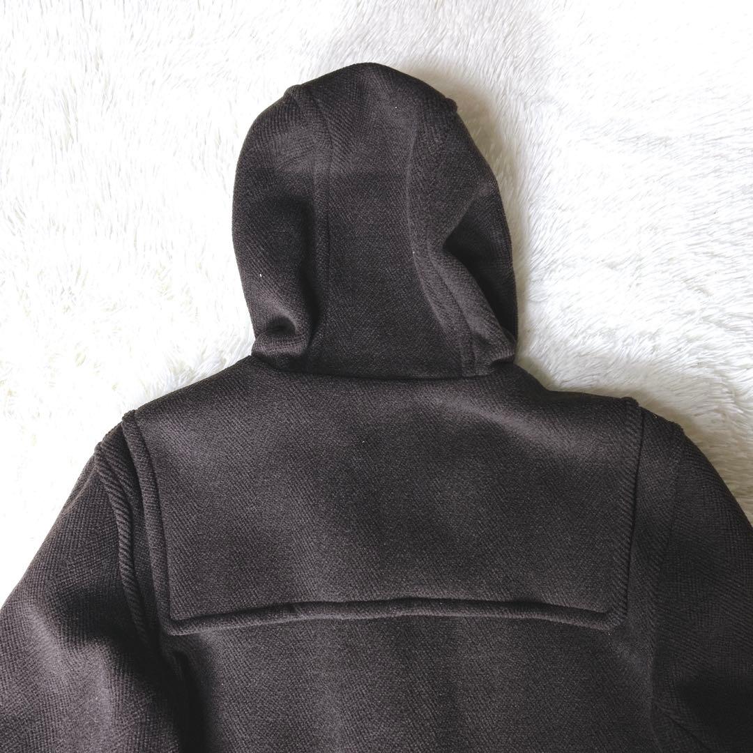 【ムーアブルック生地】英国製 オースチンリード 茶 ダッフルコート XL程度