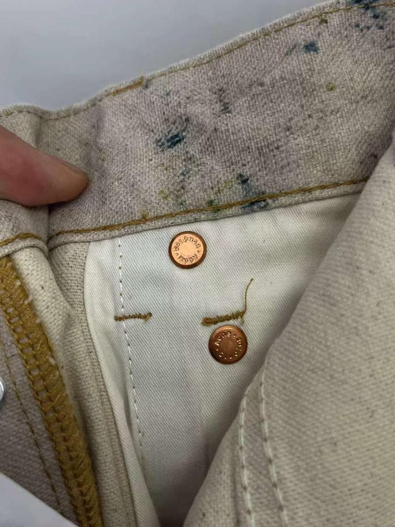 Acne Studios ペインティングデザインデニムパンツ