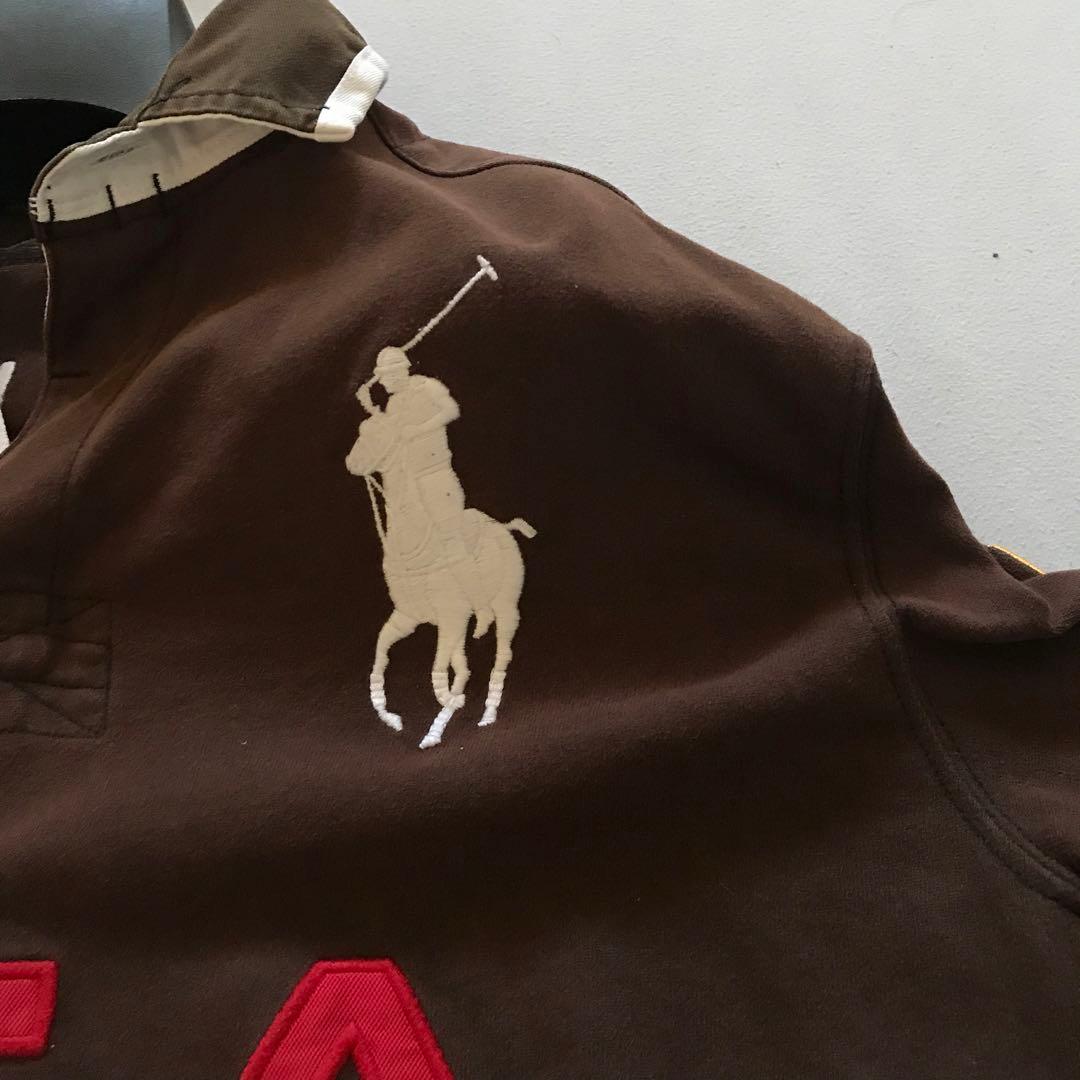 POLO Ralph Lauren ビッグポニー USA 長袖 ラガーシャツ