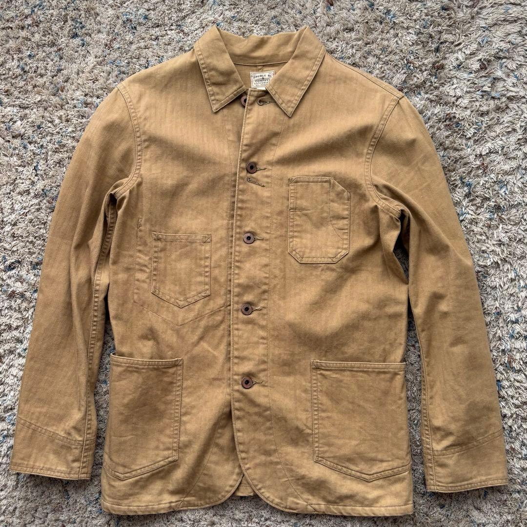 RRLダブルアールエル カバーオール ヘリンボーン HBT ベージュ XS