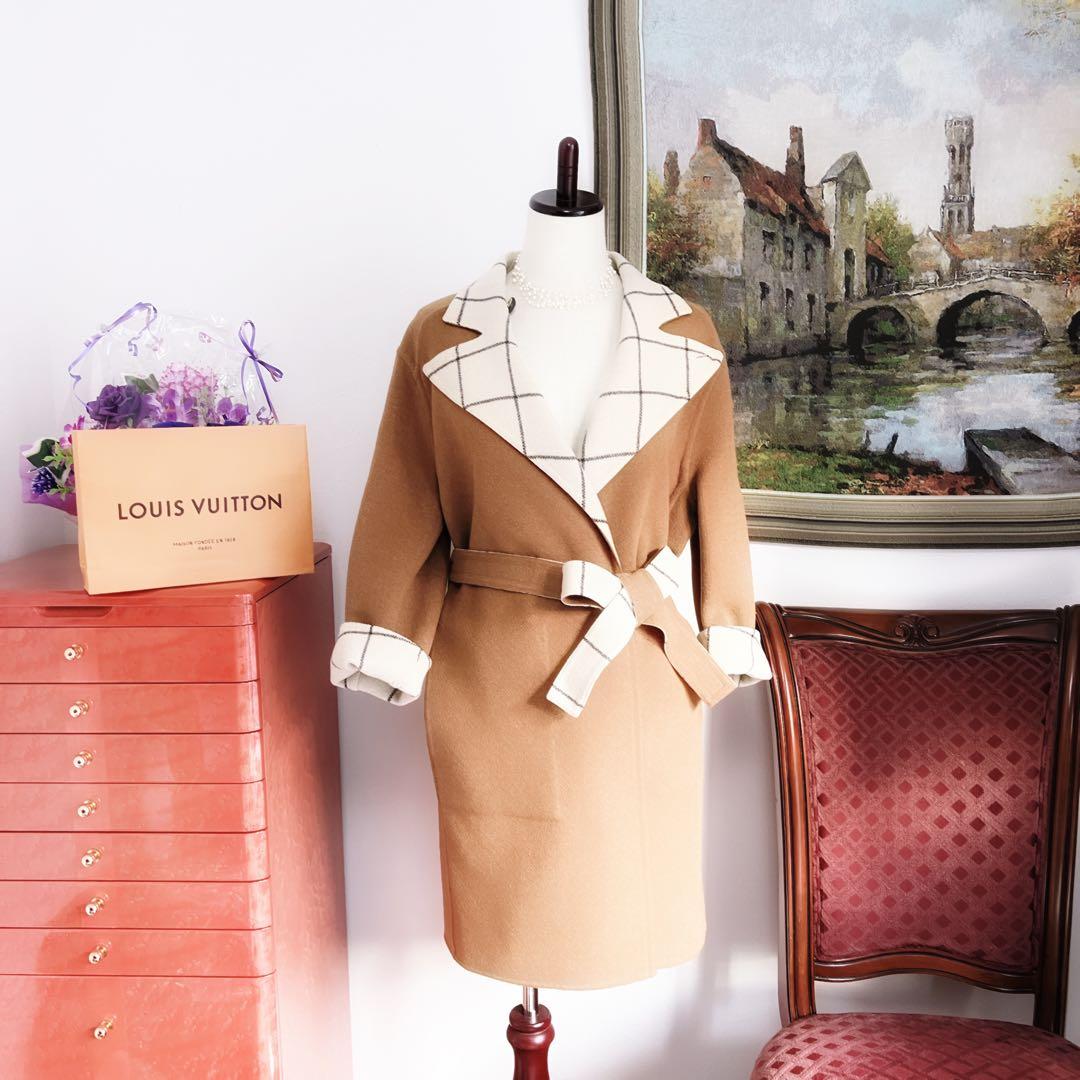 ゆー様 LOUISVUITTON ヴィトン　ダブルフェイス リバーシブル　コート