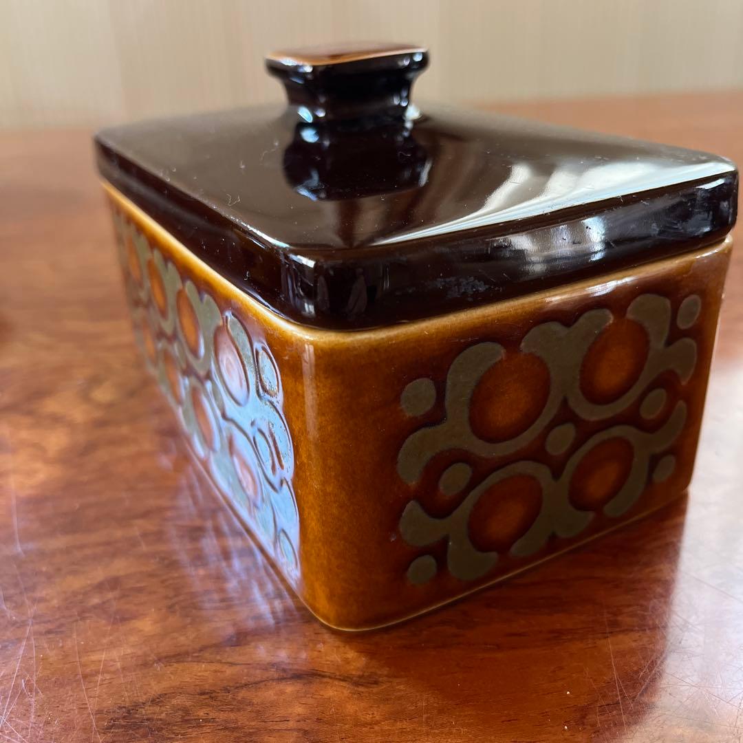 昭和レトロ　￼￼HORNSEA ホーンジービンテージバター入れ　英国製1975