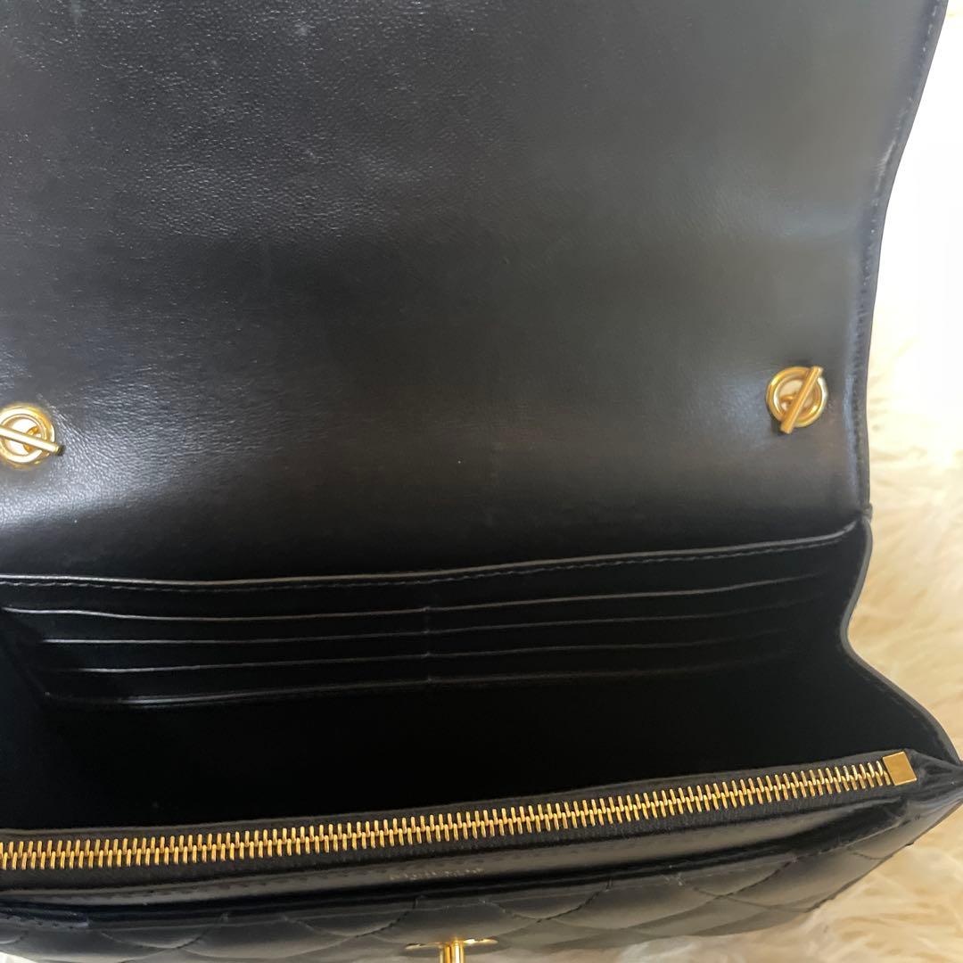 Mulberry スモールダーリー チェーン　レザー　キルティングバッグ　黒