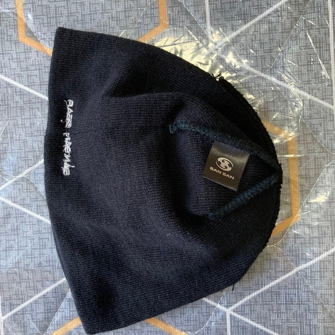 SAN SAN GEAR サンサンギアー ロゴ ビーニー ブラック