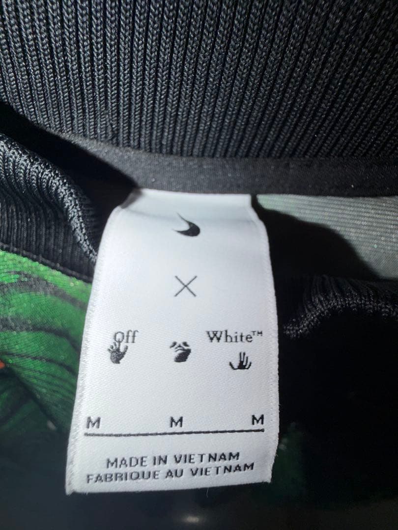 Nike Off-White 長袖ジャージ グリーン　ゲームシャツ