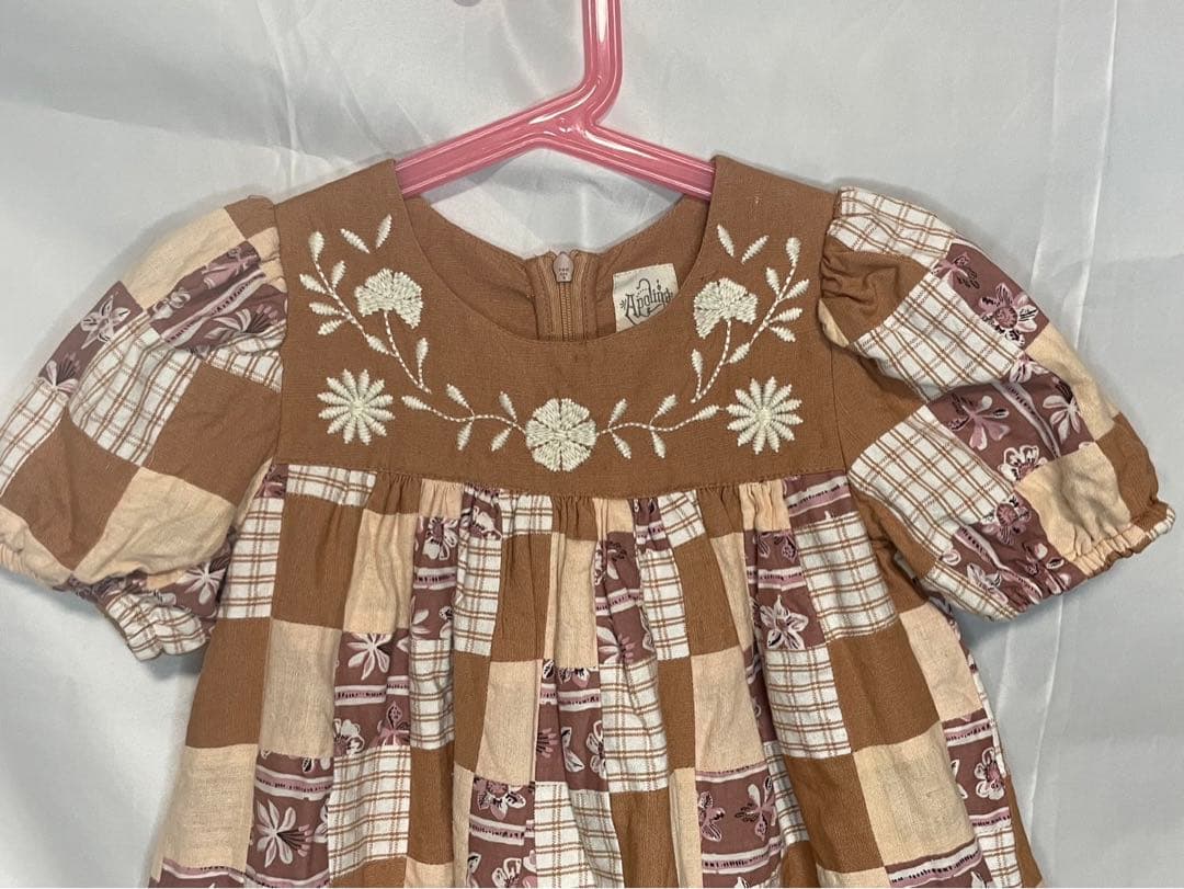 限定Apolina Kids ワンピース パッチワーク