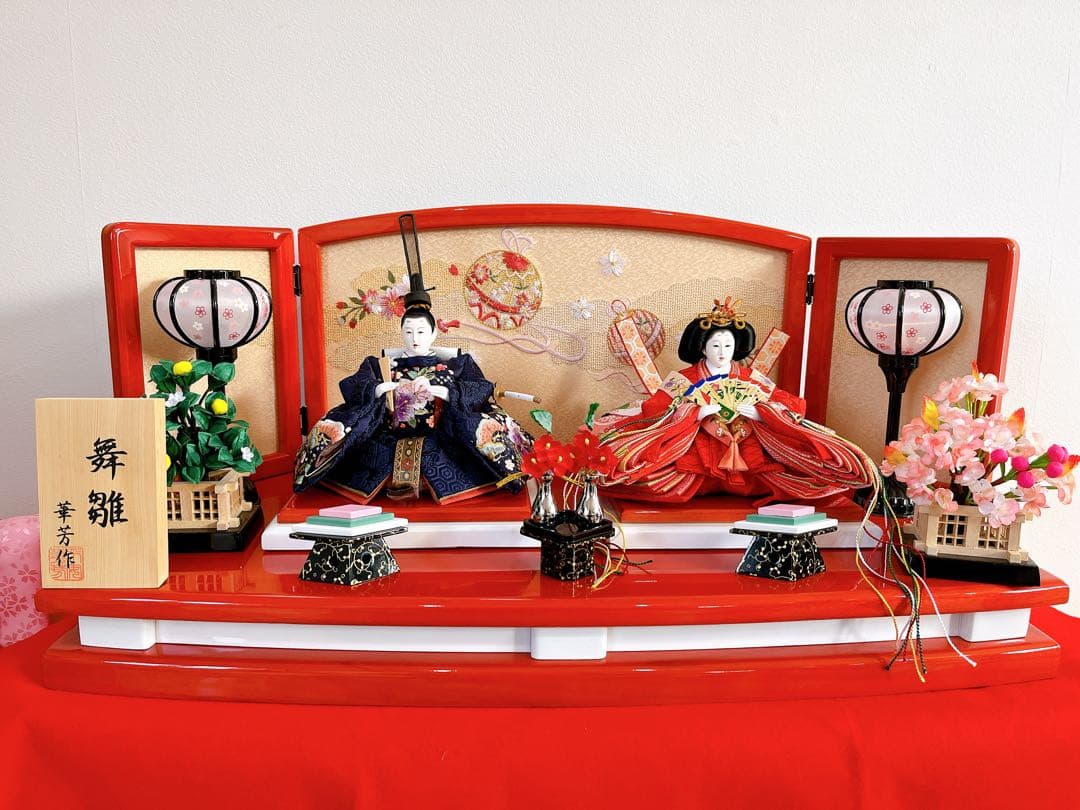 伝統的なひな人形セット　※オマケ付き