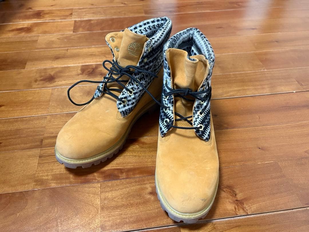Timberland ワークブーツ 27.5cm 茶 6437R ロールトップ