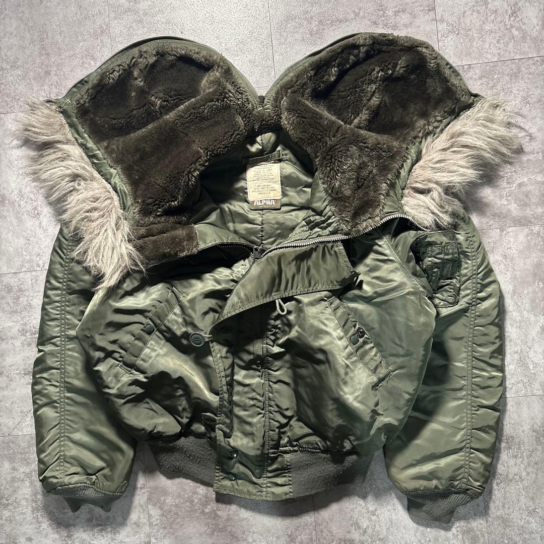 80s〜90s alpha n2b flight jacket USA製　L