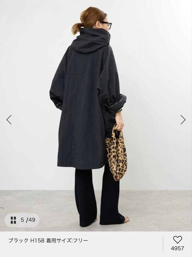 LIBERADD/リベラド　ZIP LONG ブルゾン　ブラック