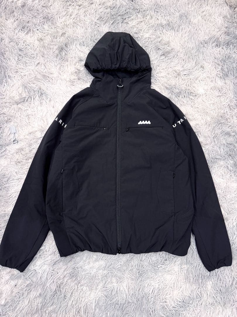 muta MARINE パディング フーディーブルゾン ブラック